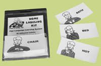 asl labels: flash cards american basic